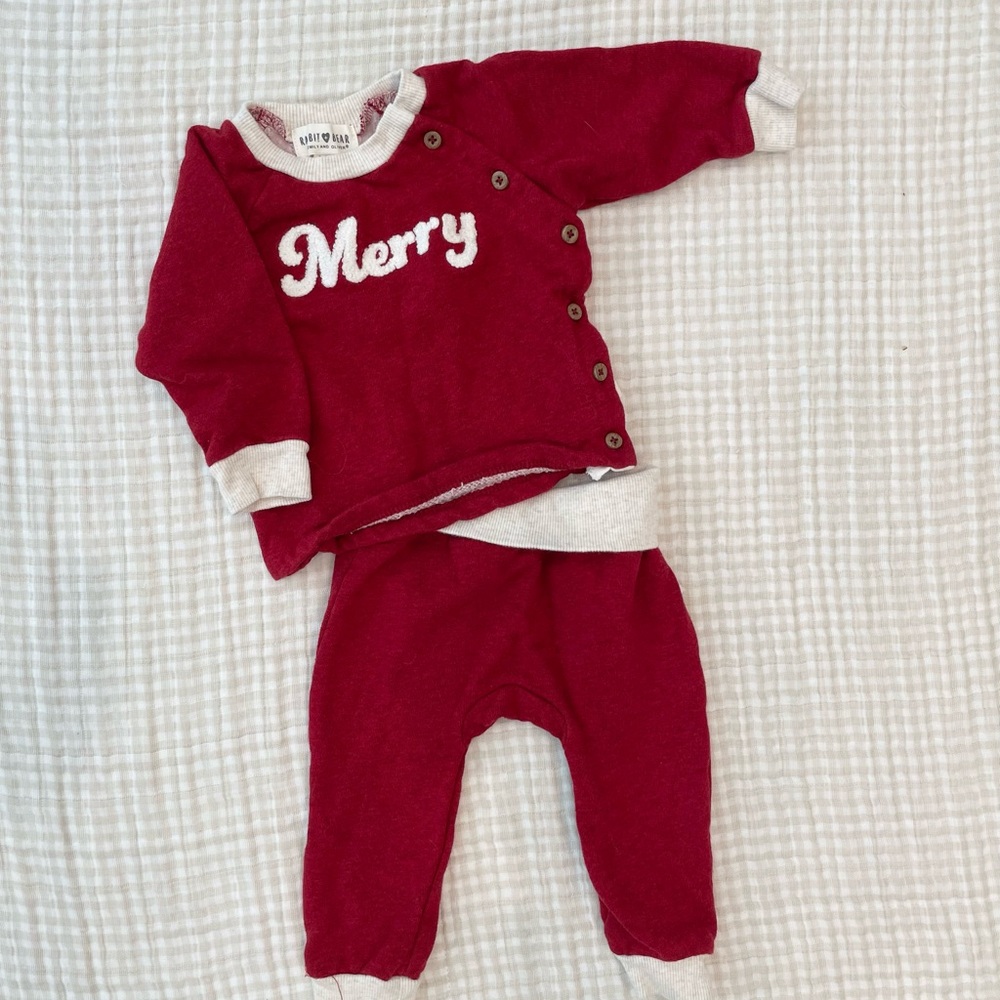 Merry Red Kids Matching Set